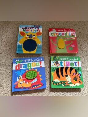 Never Touch a Tiger! Interactive Touch-and-Feel Kids Toy Books
